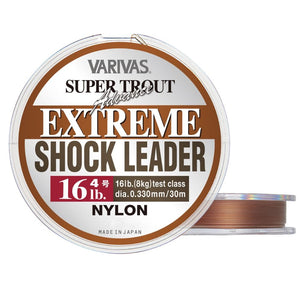 Varivas Najlon 4lb/0.165mm Varivas Super Trout Nylon Line Extreme Shock Leader 30m
