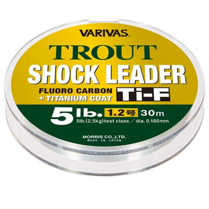 Varivas Trout Finesse Fishing Fluorocarbon Titanium Coat Shock Leader TI-F 30m