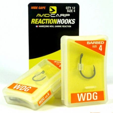 Avid Carp Reaction Range Hooks -  WIDE BARBED