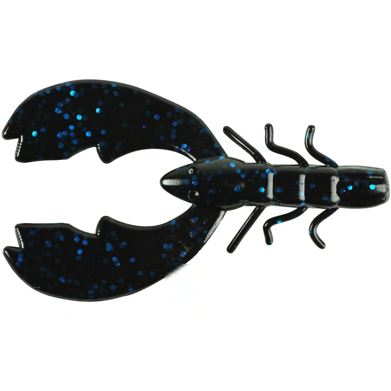 Berkley Power Bait Chigger Craw 8cm Black Blue Fleck 10pcs - 1307360