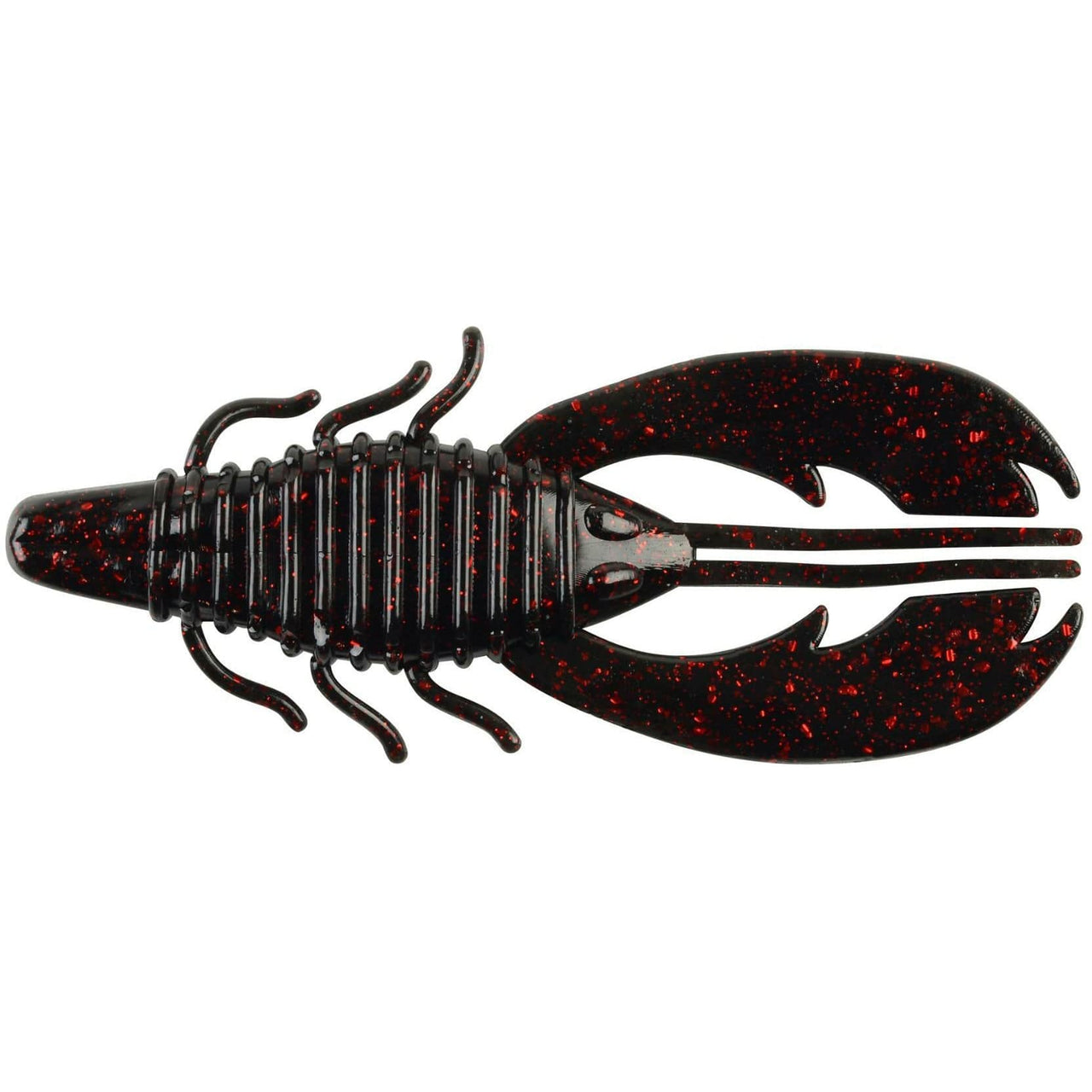Berkley Power Bait Craw Fatty 8cm Black Red Fleck 8pcs - 1457639