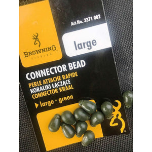 Browning Green Connector Bead 10pcs