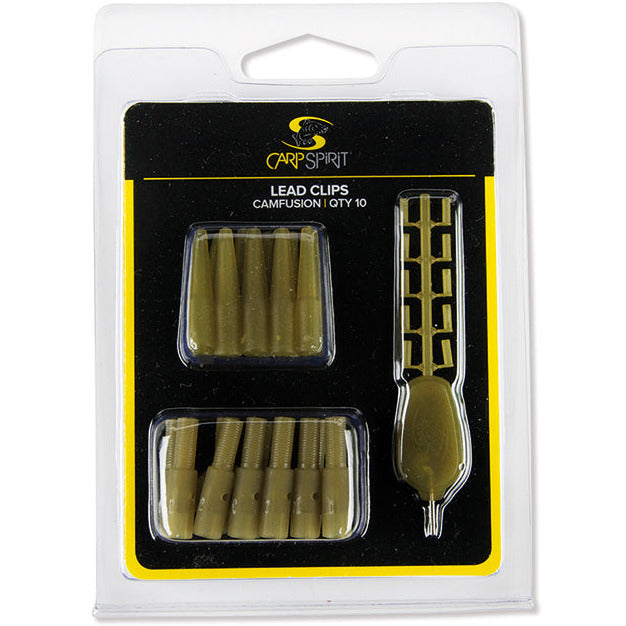 Carp Spirit Camfusion Lead Clips pack 10pcs