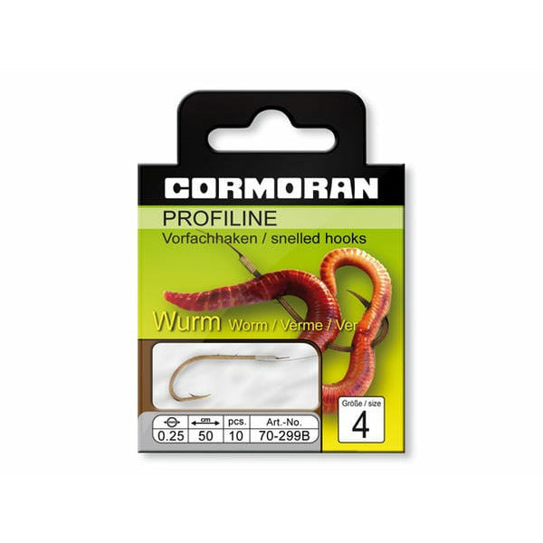 Cormoran PROFILINE Worm Hooks Bronzed Hooks - MatchFishing