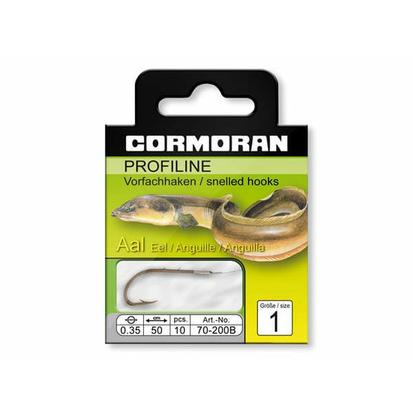 eel fishing hook size Cormoran PROFILINE Eel Hook to Nylon Bronzed 50cm – MatchFishing