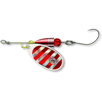 Varalica Cormoran Bullet Single Hook Silver Red Stripes 1 3g