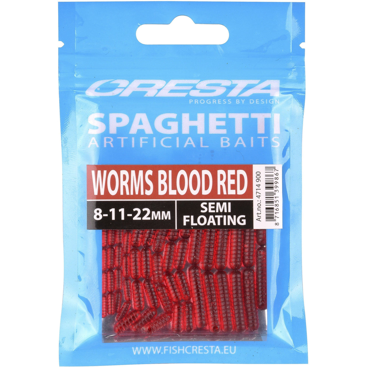 Cresta Spaghetti Worms Blood Red