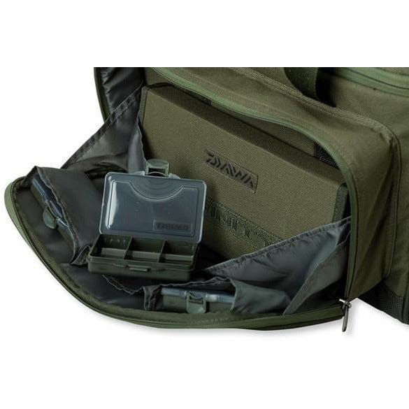 daiwa infinity complete tackle box DAIWA INFINITY Complete Carryall & Bait Table Bag – MatchFishing
