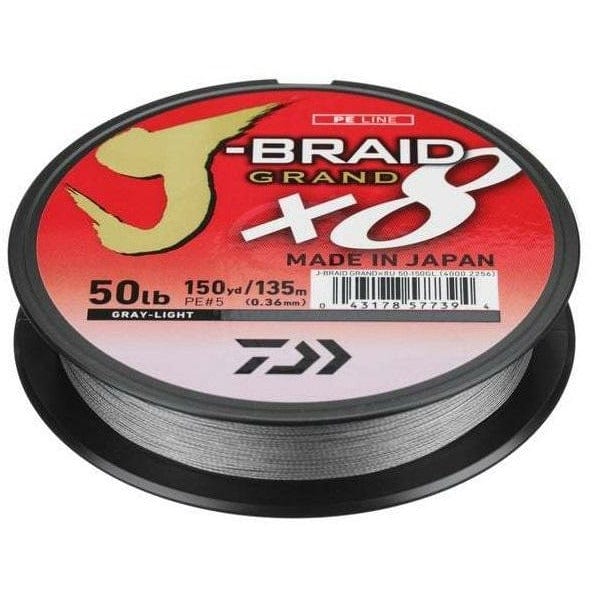 DAIWA J-Braid GRAND X8 135m Gray Light