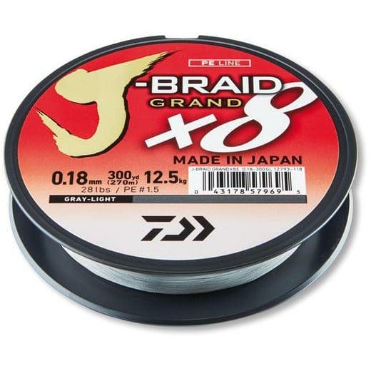 DAIWA J-Braid Grand X8 270m Light Grey