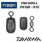 DAIWA N'ZON SWIVEL AND STOP BEAD SIZE LARGE