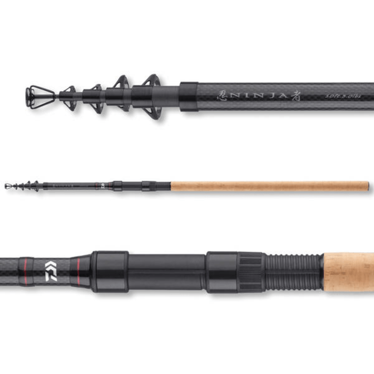 DAIWA Ninja X Tele Carp 12ft 3lb Telescopic Carp Rod – MatchFishing DAIWA Ninja X Tele Carp 12ft 3lb Telescopic Carp Rod – MatchFishing
