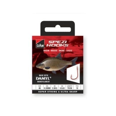 bream fishing hook DAM SPEZI Bream 70cm Pre-Tied Hooks for Bream – MatchFishing