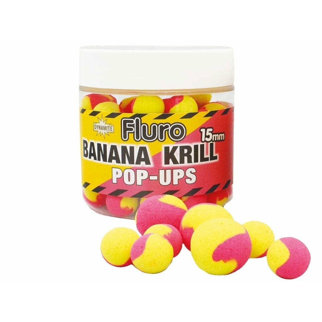 Dynamite Bait Krill & Banana Fluro Two Tone Pop-Up 15mm