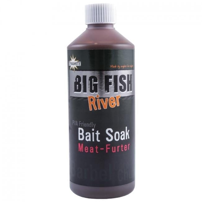 Dynamite Baits Big Fish River Bait Soak 500ml - Meat Furter Range