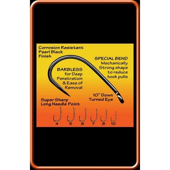 esp fishing hooks ESP Raptor T6 Barbless Fishing Hooks – MatchFishing