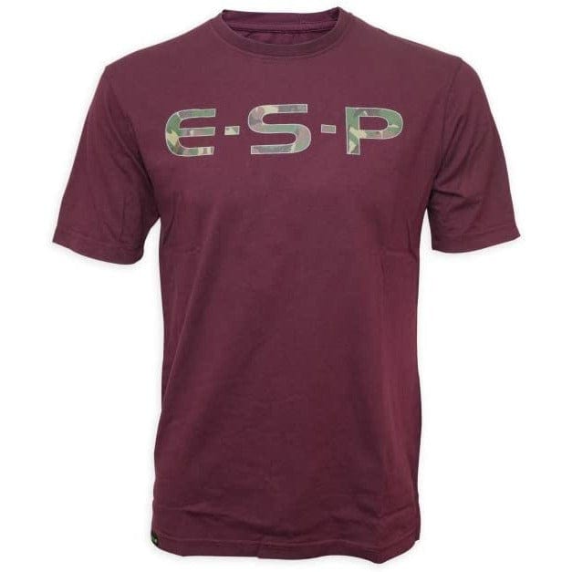 ESP T-Shirt Camo Logo Maroon XL