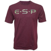 ESP T-Shirt Camo Logo Maroon XL