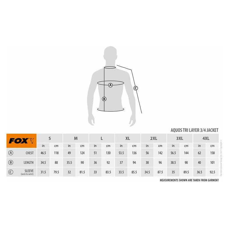 Fox Aquos Tri Layer 3/4 Jacket