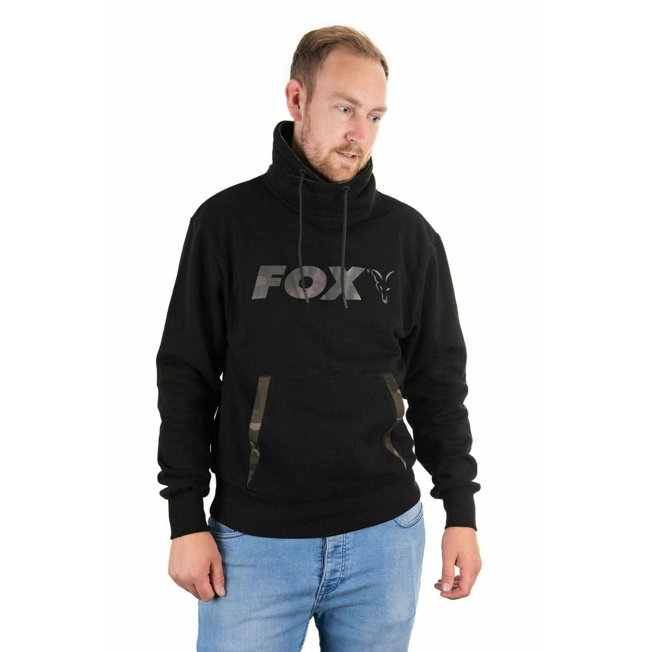 FOX BLACK  CAMO PRINT HIGH NECK