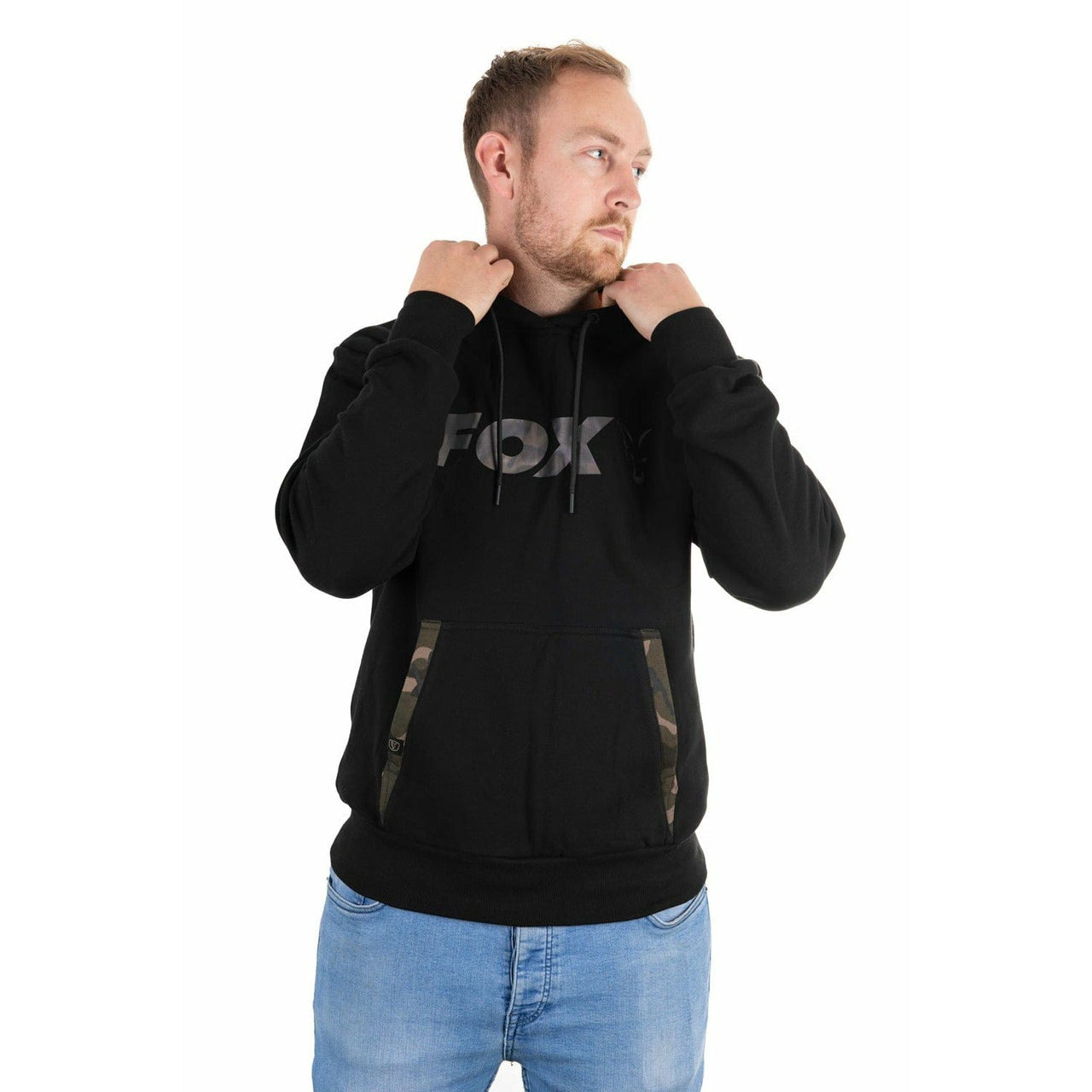 FOX BLACK/CAMO PRINT HOODY