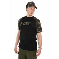 Fox Black / Camo Raglan Tee