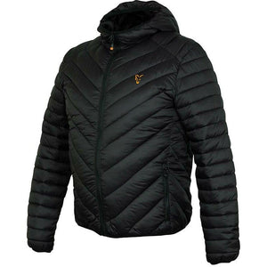 Fox Collection Quilted Black Orange Jacket
