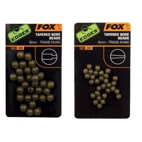 Fox Edges 4mm Tapered Bore Beads x 30