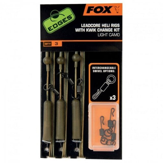Fox Edges Dark Camo Leadcore Heli Rings 45lb