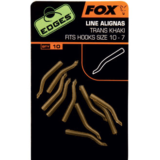 FOX Edges Line Aligner Hook Sz 10-7 Khaki x10