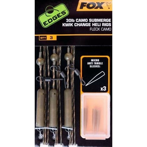 FOX EDGES SUBMERGE CAMO LEADER HELI RIGS KWIK CHANGE