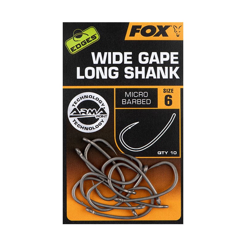 extra long shank fishing hooks FOX Edges Super Wide Gape Long Shank Carp Hooks – MatchFishing