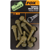 Fox Edges Tadpole Multi Bead x 10 khaki