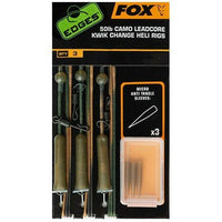 FOX Tied Camo Leadcore Lead Heli Rig