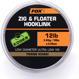Fox Zig & Floater Hooklink Trans Khaki