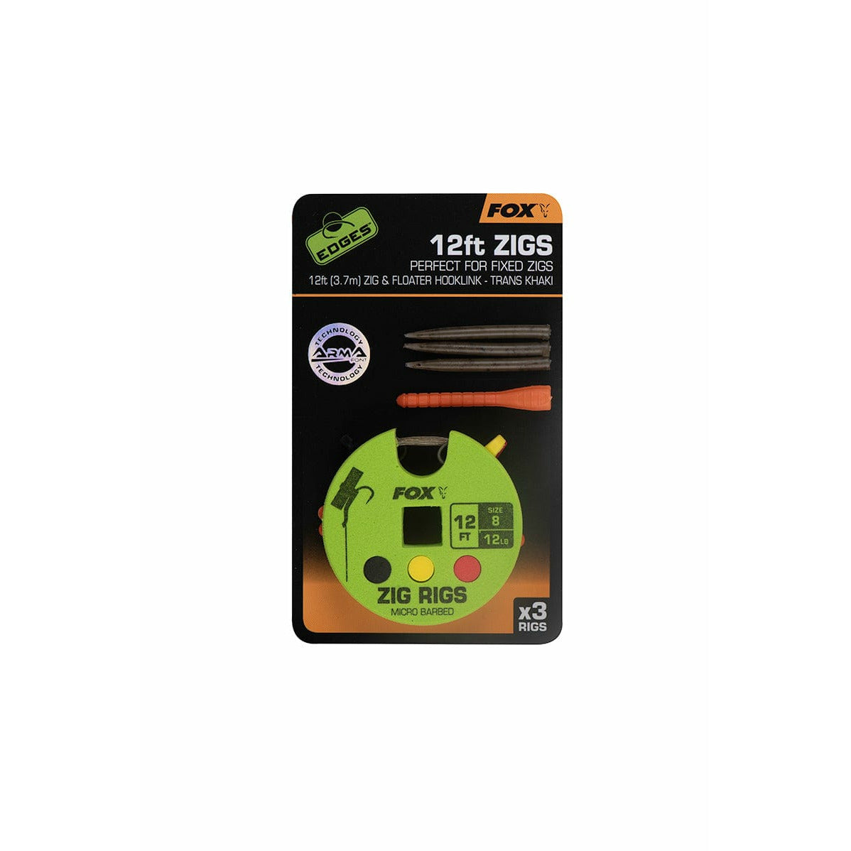 FOX ZIG RIGS 8 - 12ft (3.7m) 3pcs