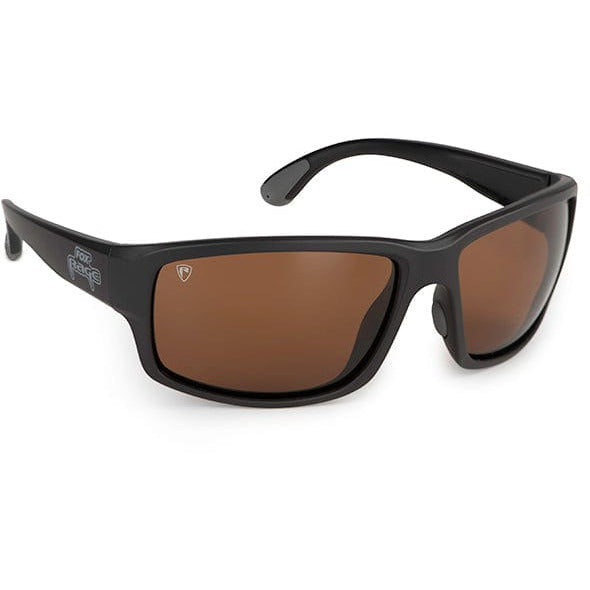 Fox Rage Grey Wrap Sunglasses Brown Lense Mirror Eyewear