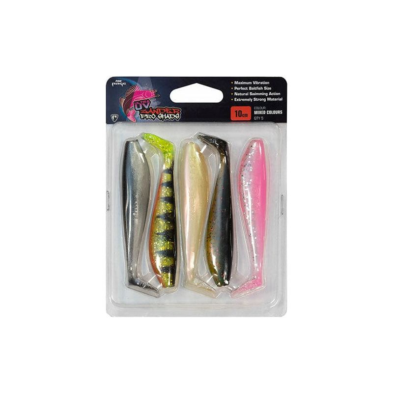Fox Rage Zander Pro Mixed UV Colour 10cm - 5pcs