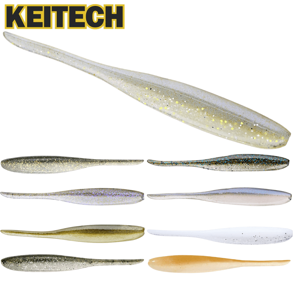 Keitech SI4440 Shad Impact Electric Shad, 4, Soft Plastic Lures -   Canada