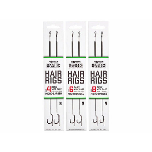 Korda Basix Hair Rigs Wide Gape