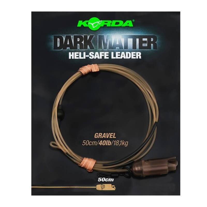 KORDA Dark Matter Leader Hell Safe 40lb 50cm