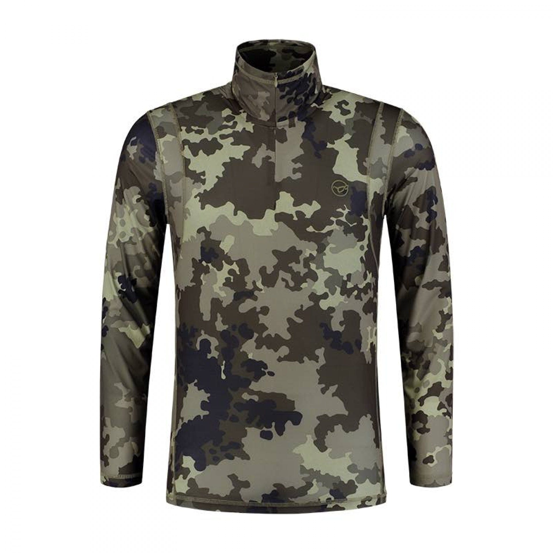 Korda Camo Clothing Korda Kool Quick-Dry Long Sleeve Zip Neck Kamo UK