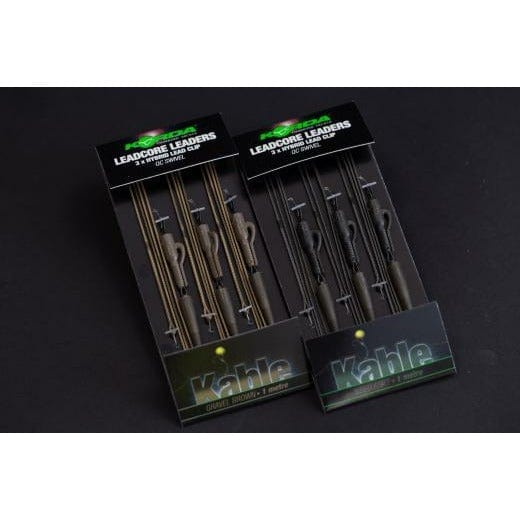 KORDA Leadcore Leader - Hybrid Lead Clip QC Swivel Weed/Slit 1mt