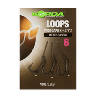 Korda Loop Rigs Size 4 DF Wide Gape X 18lb