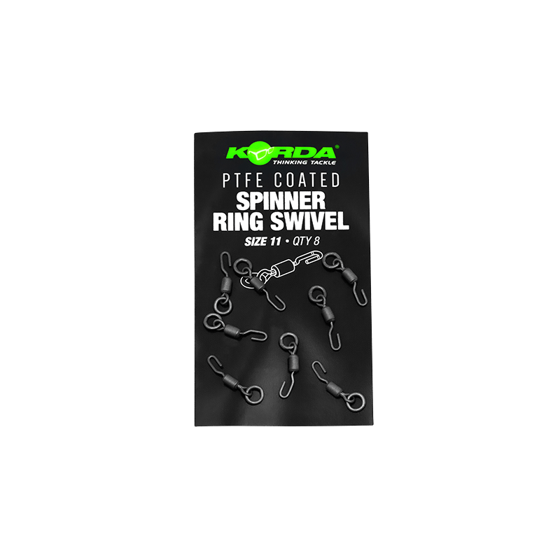 Korda PTFE Spinner Ring Swivels - Size 11