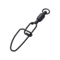 Madcat Stainl.BB Swivels W.Crossl.Snap Black