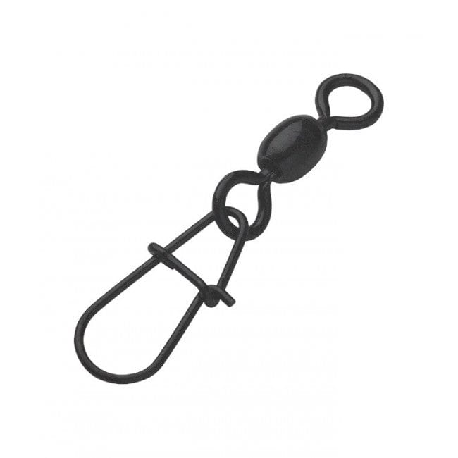 MADCAT Stainless Swivels With Egg Snap Black 5pcs