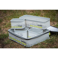 MATRIX EVA Bait Cool Tray Light Grey Inc. 4 Tubs