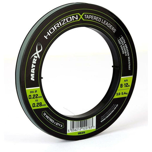 MATRIX Horizon X Tapered Shock Leader 8lb / 12lb (12m)