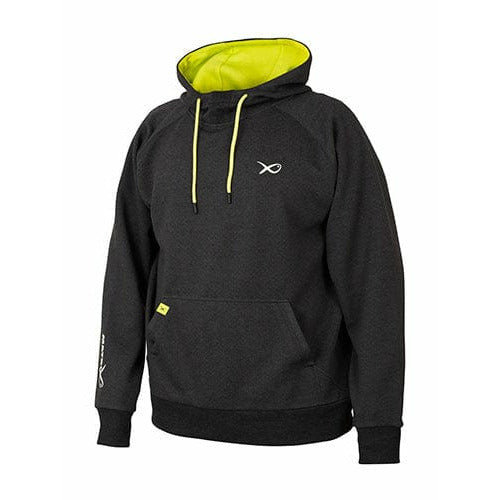 Matrix Minimal Black Marl + Lime Hoody L